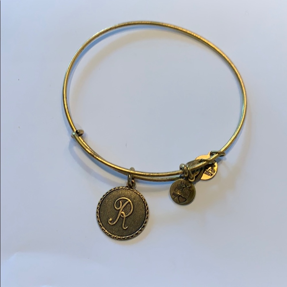 Gold “R” Alex and Ani Bracelet🍍